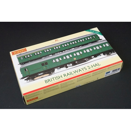 55 - Two boxed Hornby OO gauge British Railways train packs to include R3290A 2-HAL 2630 & R3162 2 BIL 21... 