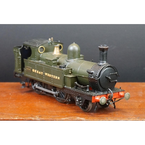 56 - Two cast kit built O gauge locomotives to include 2-4-0 GWR 1454 and 0-6-0 GWR 3576, both well made,... 