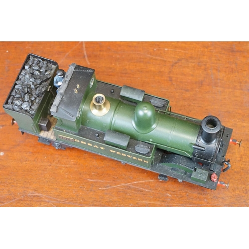 56 - Two cast kit built O gauge locomotives to include 2-4-0 GWR 1454 and 0-6-0 GWR 3576, both well made,... 