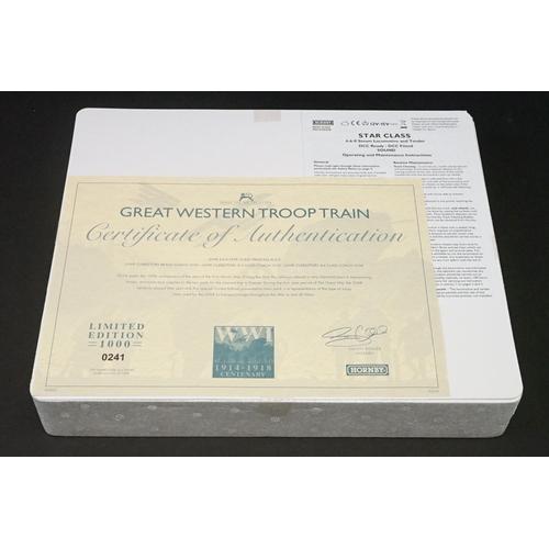 8 - Boxed ltd edn R3219 Great Western Troop Train Pack, complete and ex