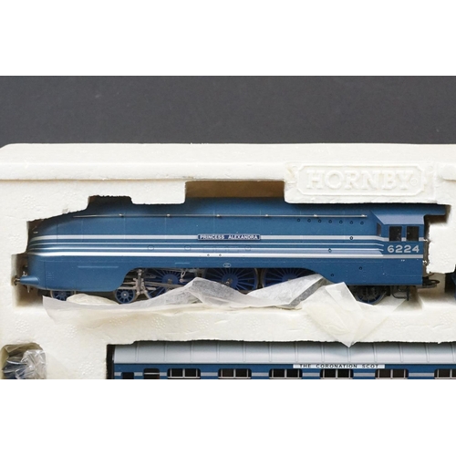 9 - Boxed Hornby R2317M Coronation Scot Train Pack complete with Princess Alexandra locomotive, rolling ... 