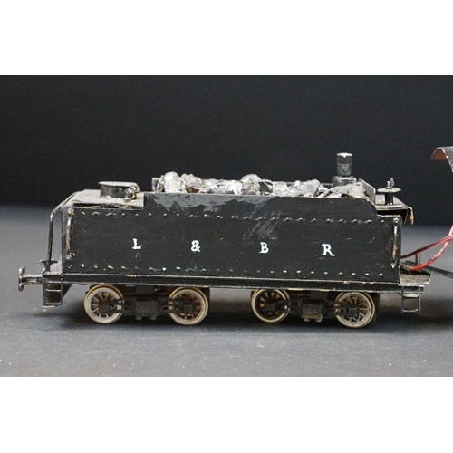 63 - One ON30 narrow gauge kit built motorised L&BR 2-6-0 locomotive with tender