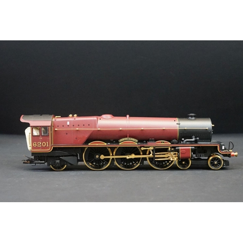 67 - Boxed ltd edn Hornby OO gauge R2215 LMS 4-6-2 Princess Elizabeth Princess Class 18ct gold part plate... 