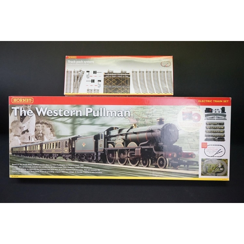 105 - Boxed Hornby OO gauge R1048 The Western Pullman electric train set, complete with items wrapped in o... 