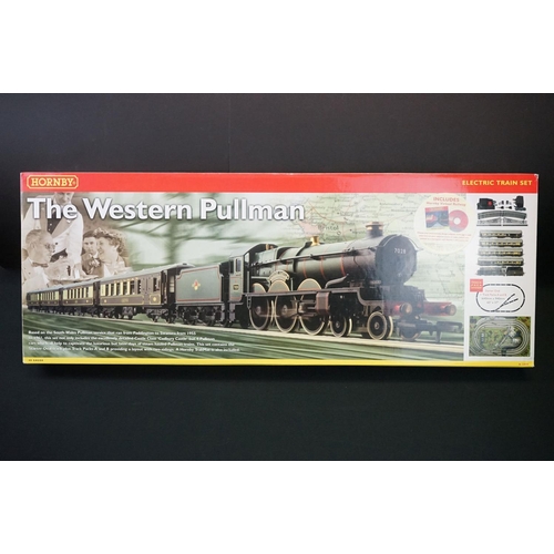 105 - Boxed Hornby OO gauge R1048 The Western Pullman electric train set, complete with items wrapped in o... 