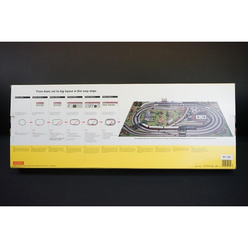 106 - Boxed Hornby OO gauge R1039 Flying Scotsman electric train set, complete with items wrapped in origi... 