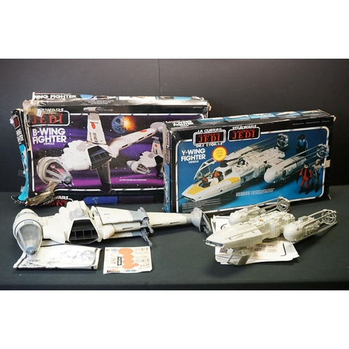 1682 - Star Wars - Two boxed Return Of The Jedi vehicles Y-Wing Fighter with instructions & sticker sheet (... 