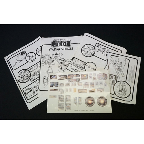 1682 - Star Wars - Two boxed Return Of The Jedi vehicles Y-Wing Fighter with instructions & sticker sheet (... 