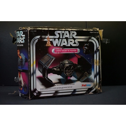 1683 - Star Wars - Three boxed Vehicles to include Palitoy Slave I with instructions & unused sticker sheet... 