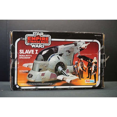 1683 - Star Wars - Three boxed Vehicles to include Palitoy Slave I with instructions & unused sticker sheet... 