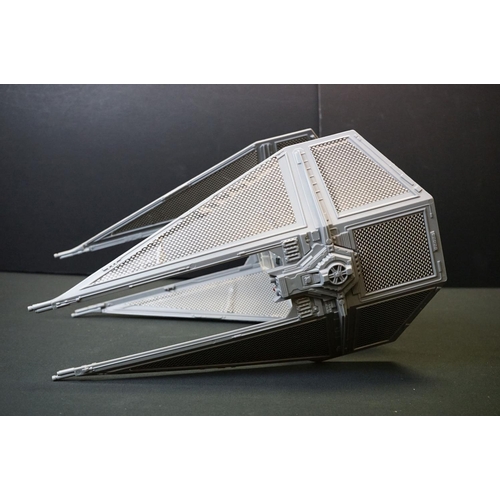 1684 - Star Wars - Three original play worn vehicles to include Tie Interceptor with instructions, Imperial... 