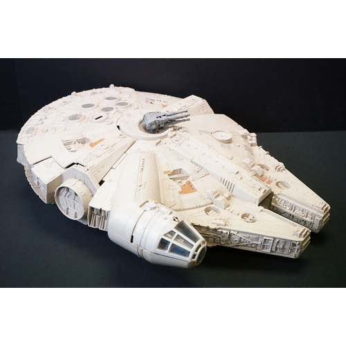 1687 - Star Wars - Four original play worn Star Wars vehicles to include Millennium Falcon (Light Barrier B... 