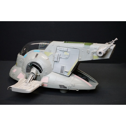 1687 - Star Wars - Four original play worn Star Wars vehicles to include Millennium Falcon (Light Barrier B... 