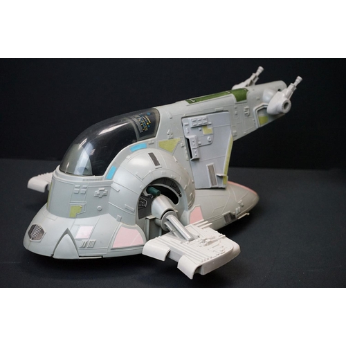 1687 - Star Wars - Four original play worn Star Wars vehicles to include Millennium Falcon (Light Barrier B... 