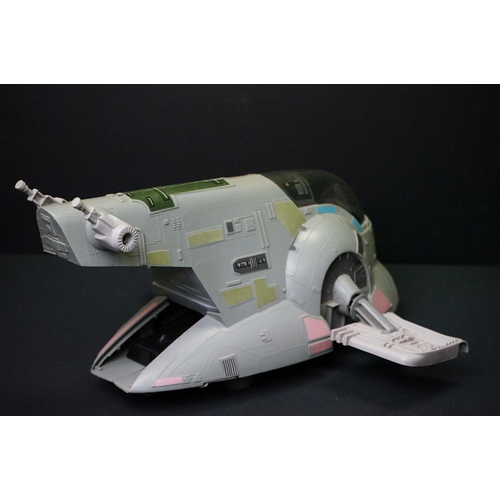 1687 - Star Wars - Four original play worn Star Wars vehicles to include Millennium Falcon (Light Barrier B... 