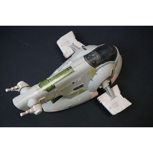 1687 - Star Wars - Four original play worn Star Wars vehicles to include Millennium Falcon (Light Barrier B... 