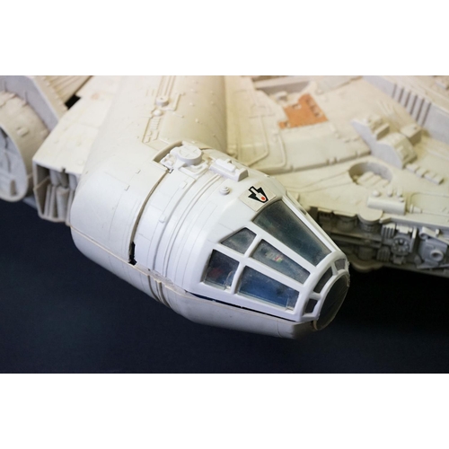 1687 - Star Wars - Four original play worn Star Wars vehicles to include Millennium Falcon (Light Barrier B... 