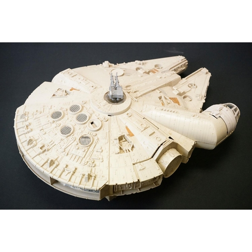 1687 - Star Wars - Four original play worn Star Wars vehicles to include Millennium Falcon (Light Barrier B... 