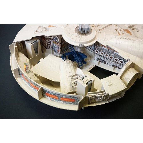 1687 - Star Wars - Four original play worn Star Wars vehicles to include Millennium Falcon (Light Barrier B... 