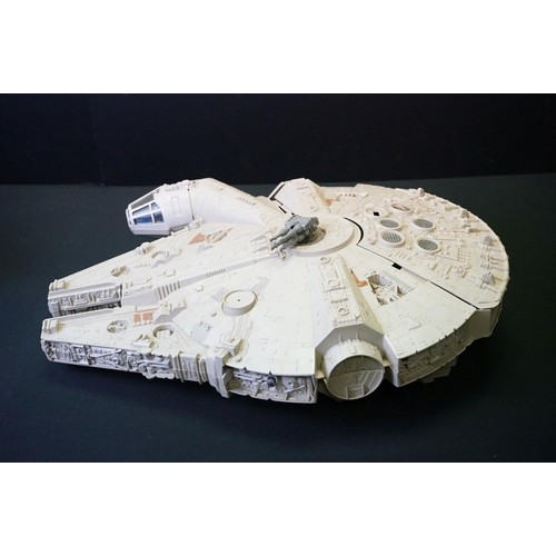 1687 - Star Wars - Four original play worn Star Wars vehicles to include Millennium Falcon (Light Barrier B... 