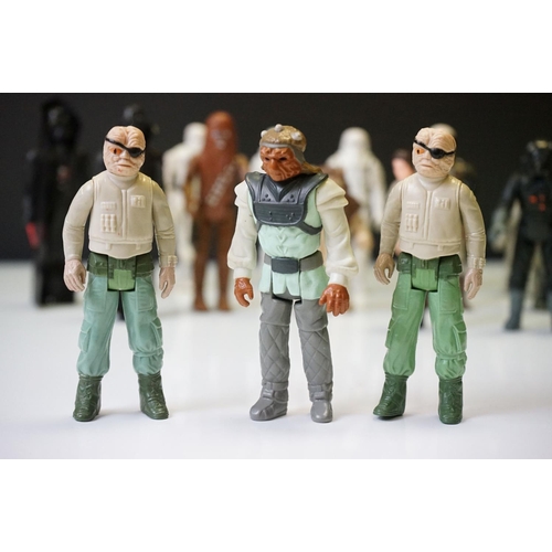 1688 - Star Wars - 30 play worn Star Wars figures to include 2 x Luke Skywalker (Jedi Knight), Nien Nunb, P... 