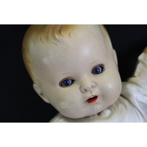 309 - Two early 20th C German bisque headed dolls to include SHA 339-2 baby doll, sleeping blue glass eyes... 