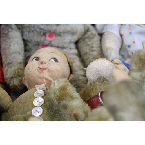 310 - Nine early-mid 20th C soft toys & dolls to include Norah Wellings, Baby Bumps, Dean's Rag Book etc