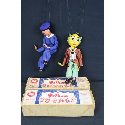 311 - Two boxed Pelham Puppets to include Mr Turnip & Sailor Boy, good overall condition with tatty boxes