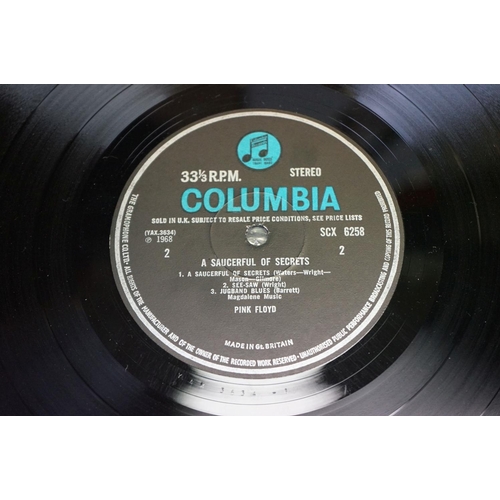 Vinyl - Pink Floyd A Saucerful Of Secrets on Columbia SCX 6258