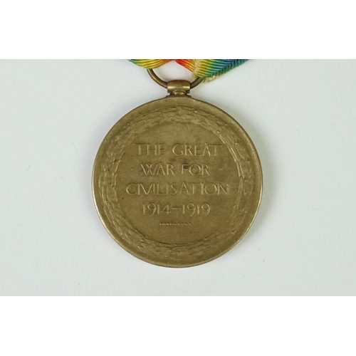 12 - A British World War One Full Size Medal Pair To Include The Great War Of Civilisation Victory Medal ... 