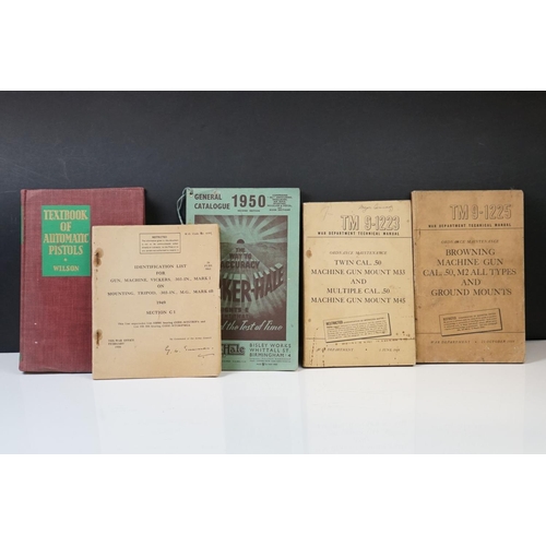 17 - A Small Collection Of Military Ephemera To Include War Department Technical Manual TM9-1223 Twin Cal... 