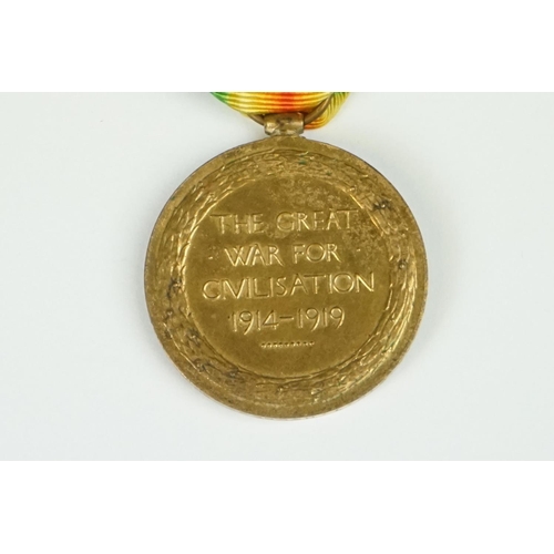 2 - A British World War One Full Size Medal Pair To Include The Great War Of Civilisation Victory Medal ... 