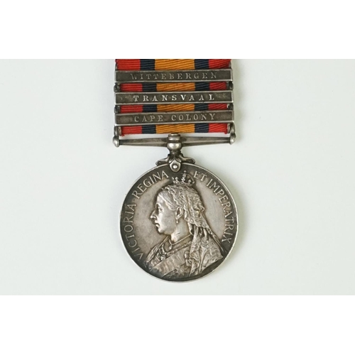 4 - A British Boer War / South Africa Full Size Medal Pair To Include The Queens South Africa Medal With... 