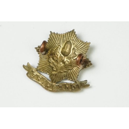 5 - A British Military The Cheshire Regiment All Brass Other Ranks Cap Badge With Slider Fixing To Verso... 