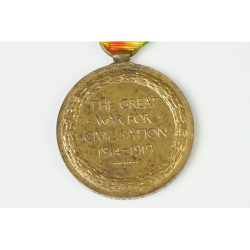 6 - A British World War One Full Size Medal Pair To Include The Great War Of Civilisation Victory Medal ... 