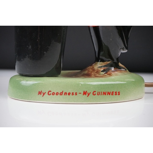 20 - Advertising - Carlton ware Guinness Toucan Ceramic Table Lamp, motto reads ' My Goodness - My Guinne... 