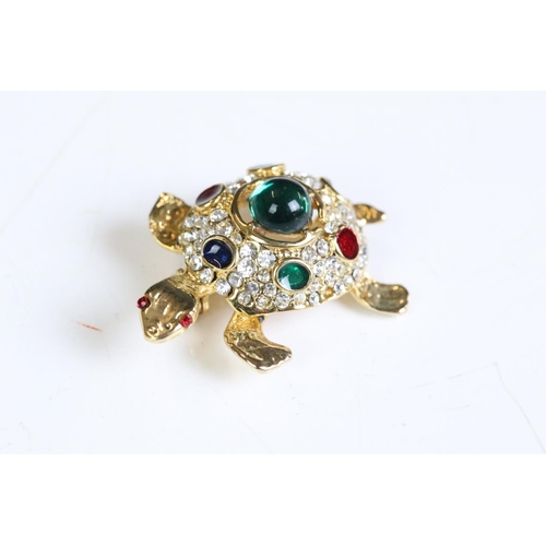 237 - Nine Costume Jewellery Brooches including Enamel Dachshund and Enamel Golf Bag plus Ancho, Four Tedd... 