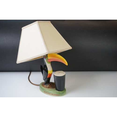 20 - Advertising - Carlton ware Guinness Toucan Ceramic Table Lamp, motto reads ' My Goodness - My Guinne... 