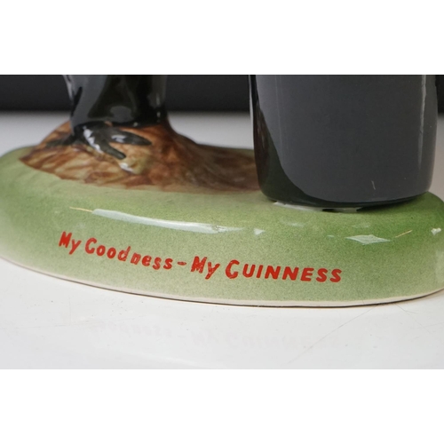 20 - Advertising - Carlton ware Guinness Toucan Ceramic Table Lamp, motto reads ' My Goodness - My Guinne... 