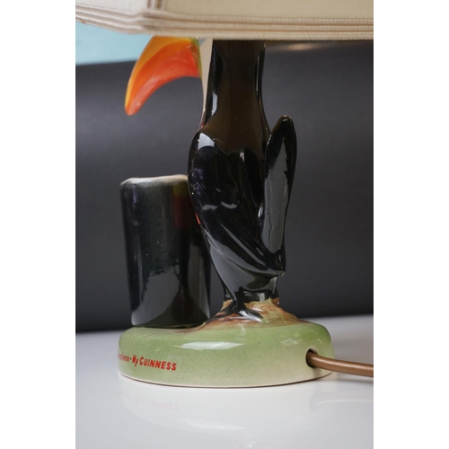 20 - Advertising - Carlton ware Guinness Toucan Ceramic Table Lamp, motto reads ' My Goodness - My Guinne... 