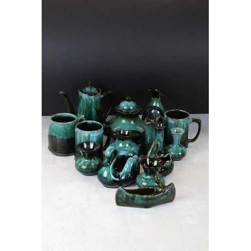 113 - Blue Mountain Ceramics including Teapot, Coffee Pot, 3 Jugs, 3 Mugs, 4 Vases and 3 Planters