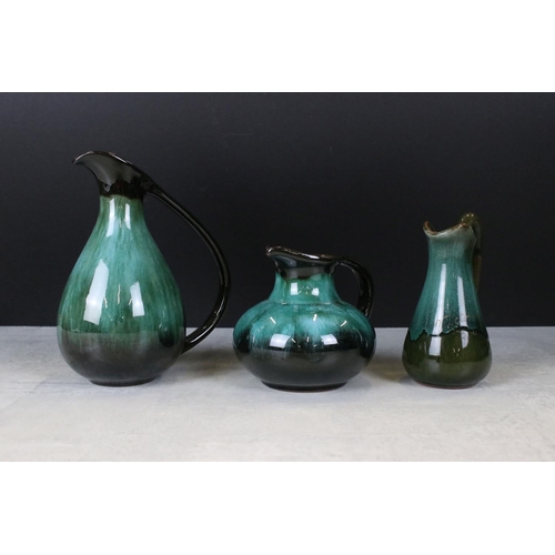 113 - Blue Mountain Ceramics including Teapot, Coffee Pot, 3 Jugs, 3 Mugs, 4 Vases and 3 Planters