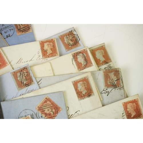 346 - A large collection of Victorian hand written letter envelopes dating from the late 19th century comp... 