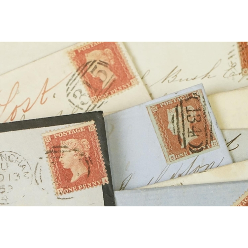 346 - A large collection of Victorian hand written letter envelopes dating from the late 19th century comp... 