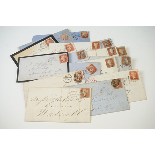 346 - A large collection of Victorian hand written letter envelopes dating from the late 19th century comp... 