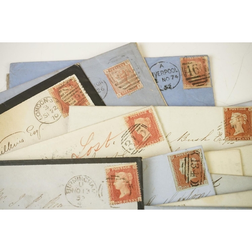 346 - A large collection of Victorian hand written letter envelopes dating from the late 19th century comp... 