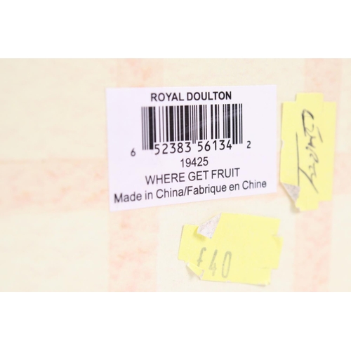 97 - Four boxed Royal Doulton Rupert figurines with CoA, to include RB 24 Where Did You Get Such Fruit?, ... 