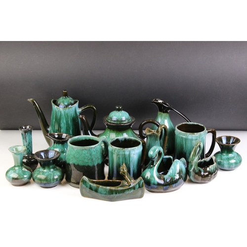 113 - Blue Mountain Ceramics including Teapot, Coffee Pot, 3 Jugs, 3 Mugs, 4 Vases and 3 Planters