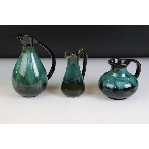 113 - Blue Mountain Ceramics including Teapot, Coffee Pot, 3 Jugs, 3 Mugs, 4 Vases and 3 Planters