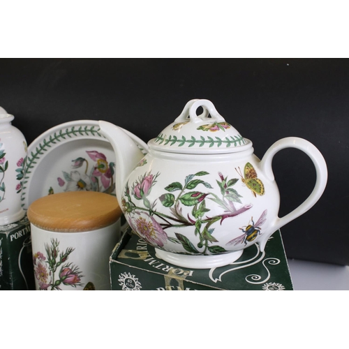 126 - Collection of Portmeirion ' Botanic Garden ' Ware including Boxed Teapot, Boxed Jug, Boxed Vase, 3 x... 